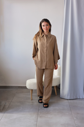 Karamel Müslin Kumaş Takım