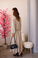 Bej Kimono Etekli Takım