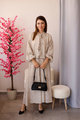 Bej Kimono Etekli Takım