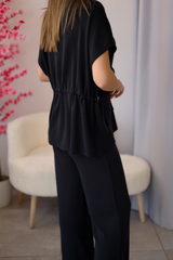 Siyah Oysho Fermuarlı Takım