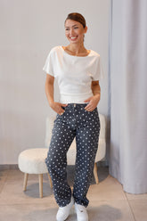 Puantiye Detaylı Jean