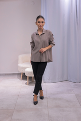 Vizon Tensel Kumaş Gömlek