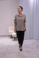 Vizon Tensel Kumaş Gömlek