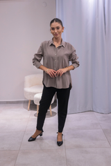 Vizon Tensel Kumaş Gömlek