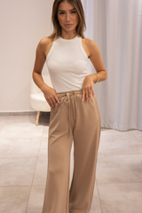 Saman Rengi Soft Touch Geniş Paça Eşofman