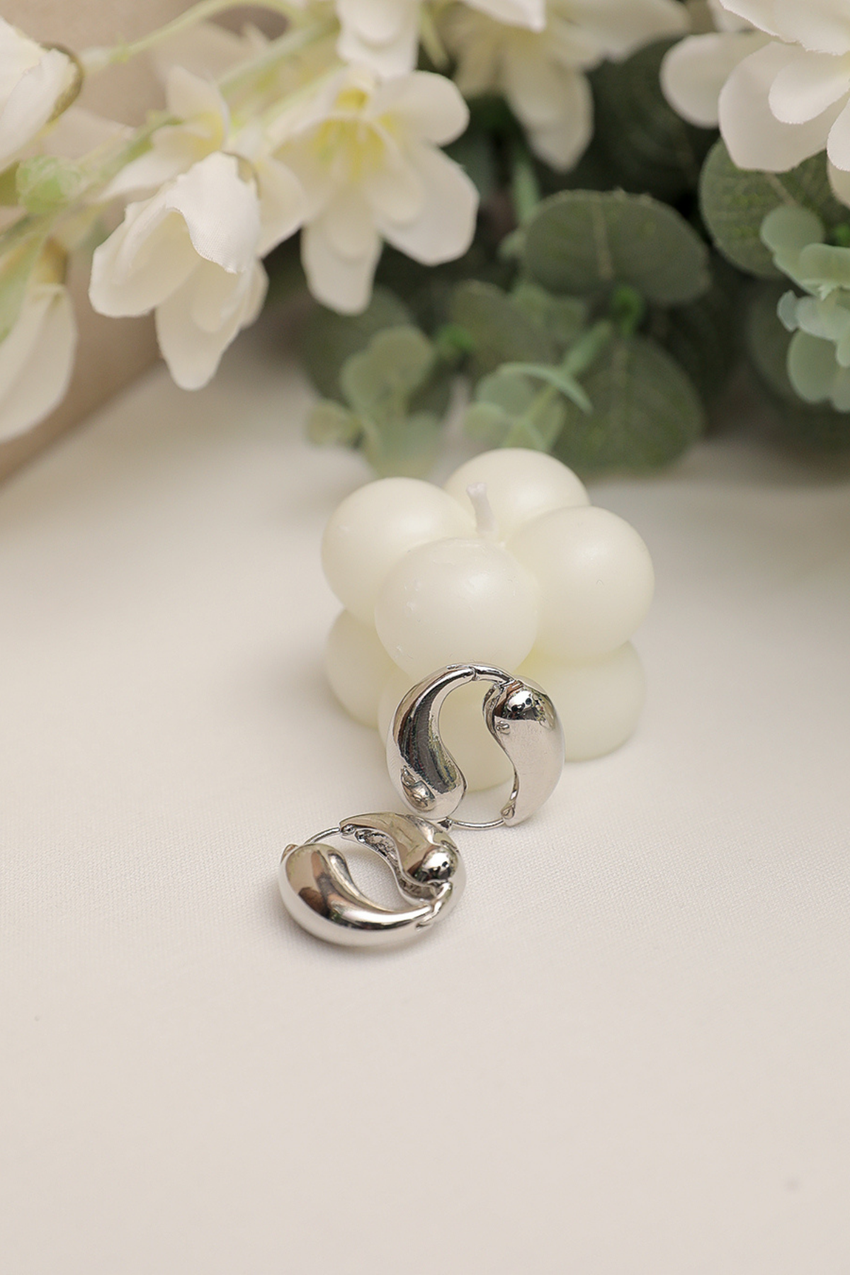Gümüş Yin Yang Küpe