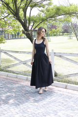 Siyah Basic Askılı Elbise