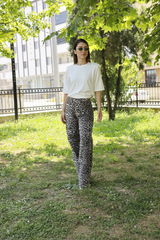 Leopar Desenli Pantolon