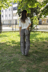 Leopar Desenli Pantolon
