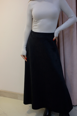 Siyah Süet Etek